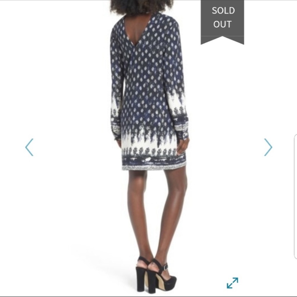 125 WAYF Choker Keyhole Shift Dress Size Small - Picture 3 of 4